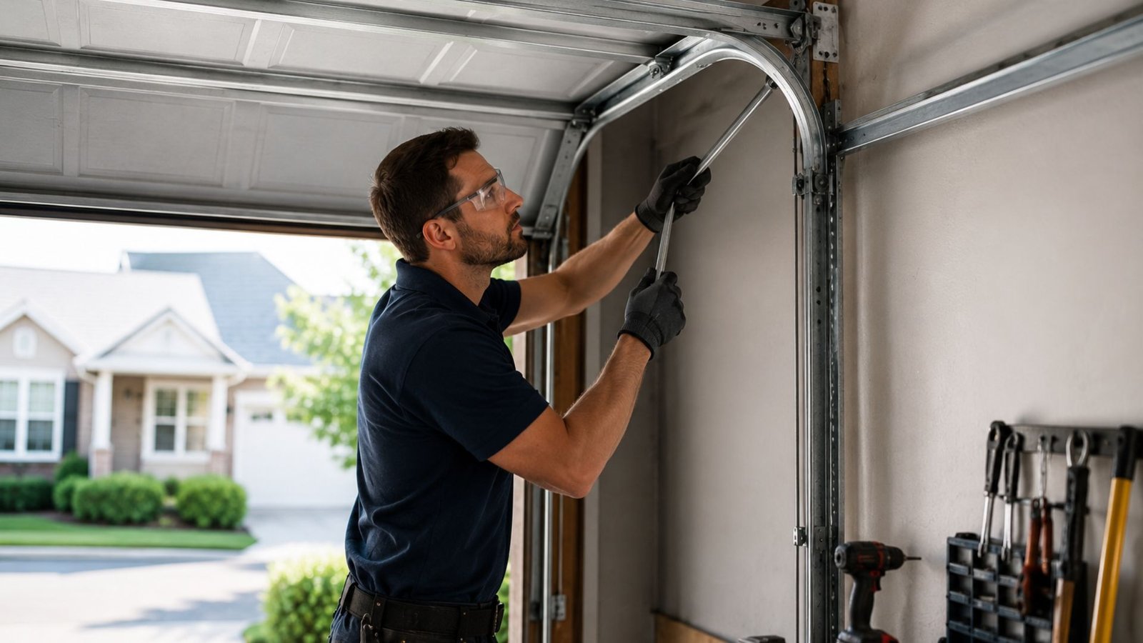How To Fix a Bent Garage Door Track Without Replacing The Whole System