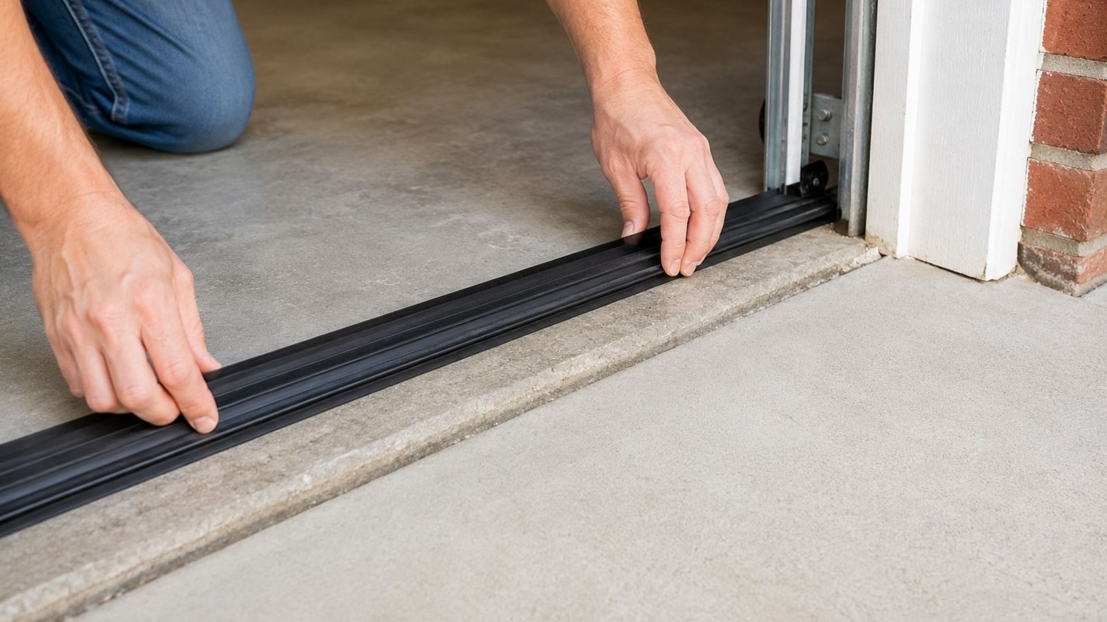 How to Install a Garage Door Threshold Seal Correctly