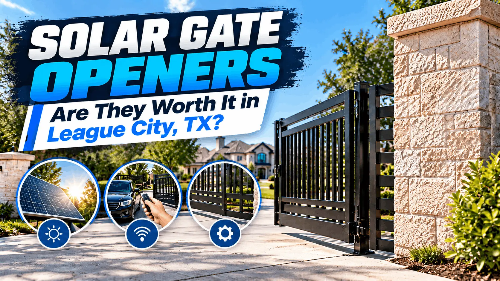 Solar Gate Openers in League City, TX